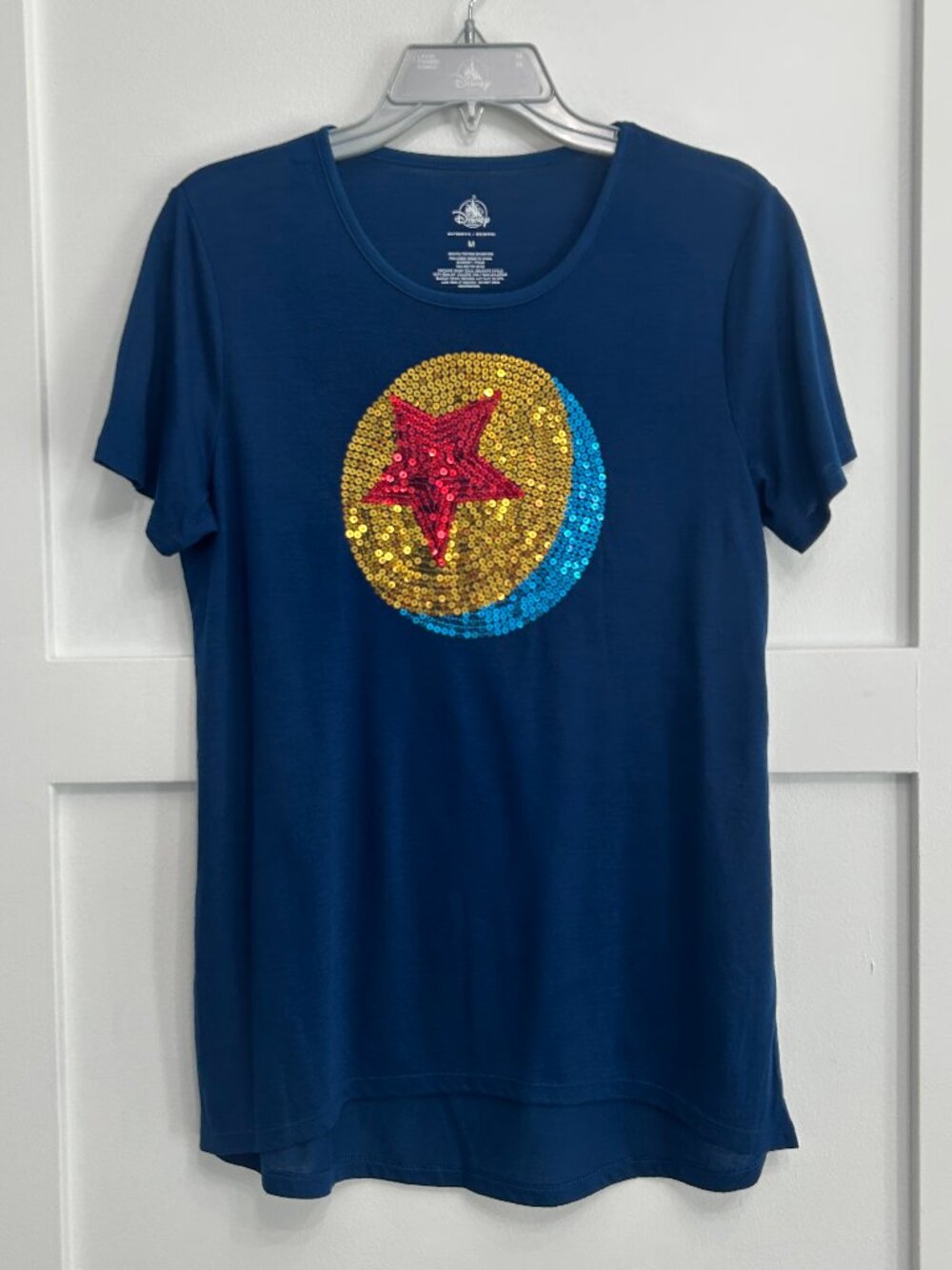 Disney Parks Pixar Luxo Ball Sequin T-Shirt Medium